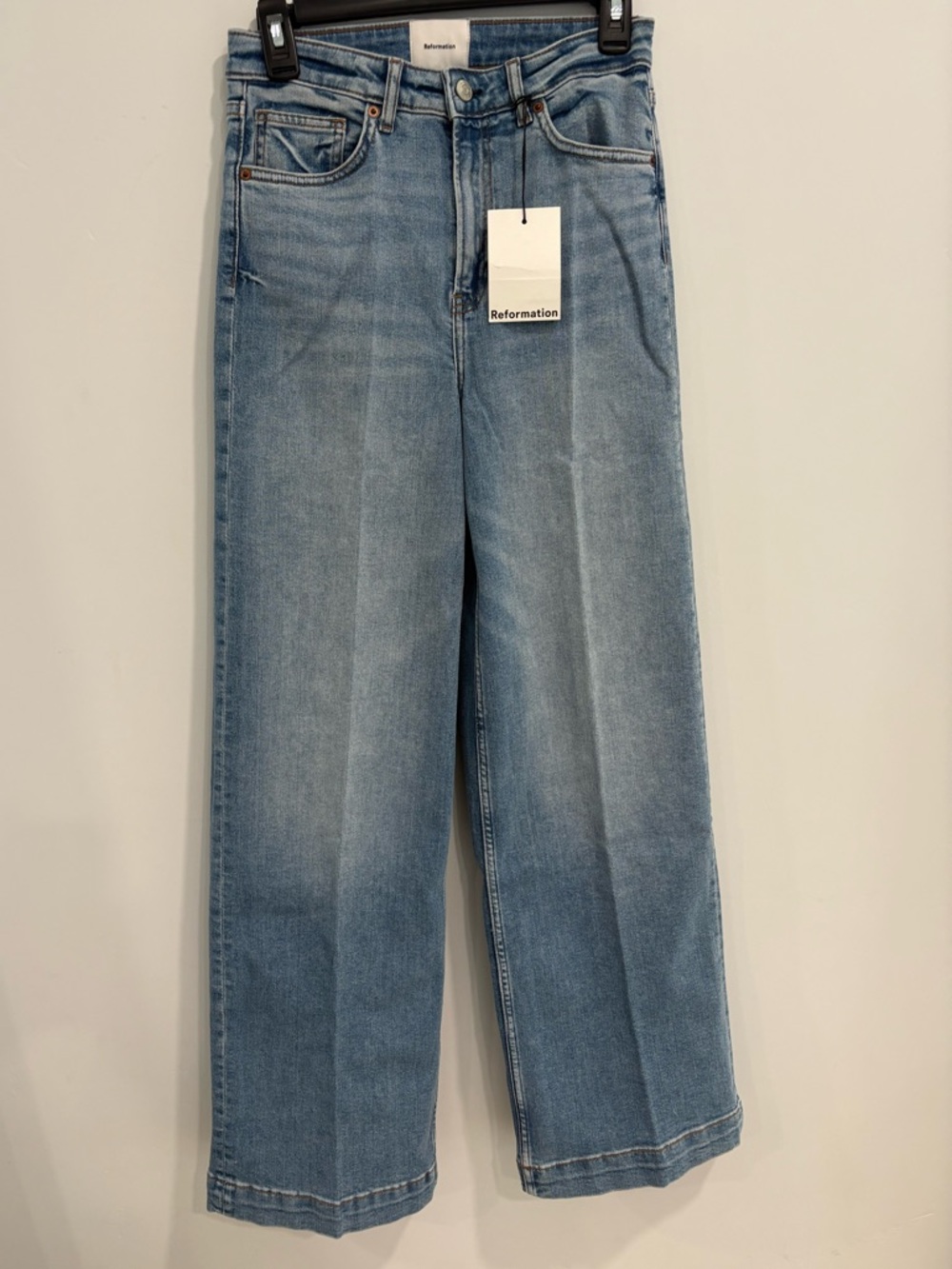 Reformation Bex Super Stretch High Rise Wide Leg Jeans - Picture 3 of 6